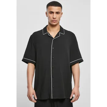 Pánská košile Bowlingová košile černá Urban Classics černá 2541603