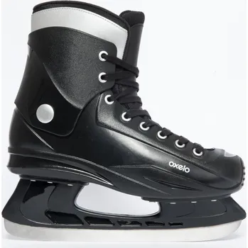 Zimní brusle OXELO Pánské lední brusle FIT100 45 ČERNÁ
