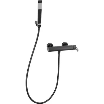 Vodovodní baterie Sprchová baterie Paffoni Vallone se sprchovým setem 150 mm černá RIN168DNO