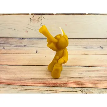 Svíčka Svíčka ze včelího vosku ponocný Bez balení tmavě červené