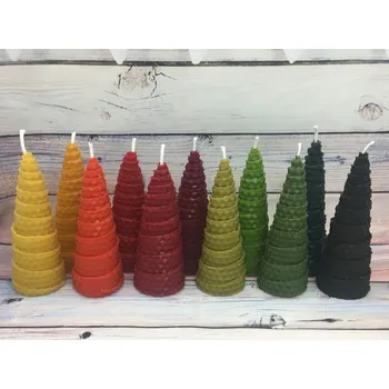 Svíčka Svíčka ze včelího vosku špička malá Bez balení oranžové