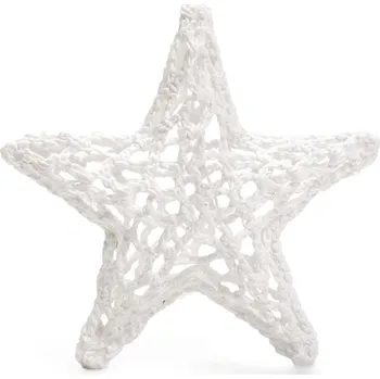 Vánoční dekorace ARGUS Háčkovaná hvězda, 10 cm 23611001