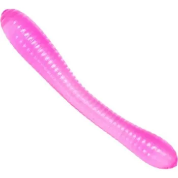 Rybářský háček 12ks - Gumové nástrahy Revol Baits Leech 50mm Sýr-Česnek Růžová UV