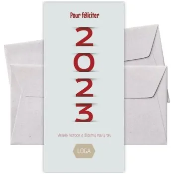 Novoroční přání PF-053 novoroční blahopřání 2026 PF-053 Nižší cena pro více kusů!