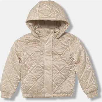Dívčí bunda Dětská bunda Guess béžová barva, K5BL03 W3080 K5BL03.W3080.9BYA 12X, vel. 105-112