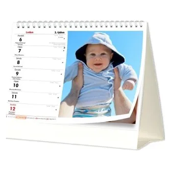 Fotokalendář Stolní brilantní fotokalendář SKN-02 stolní kalendář z vlastních fotografií 2026 SKN-02-BRIL Nižší cena pro více kusů!