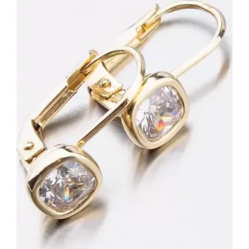 Náušnice Dámské náušnice visací zirkony s hranatým 52GZ-8029Z-KL