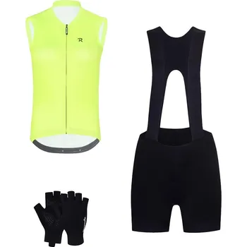 cyklistický dres RIVANELLE Cyklistický mega set - PURE - černá/žlutá