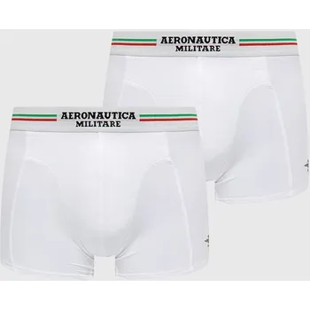 Boxerky Boxerky Aeronautica Militare (2-pack) pánské, bílá barva AM1UBX002 00X, vel. L