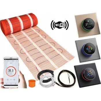 Topná rohož Sada Thermotec TOPNÁ ROHOŽ pod dlažbu 15m2 170W/m2 + Warmo B70 WIFI