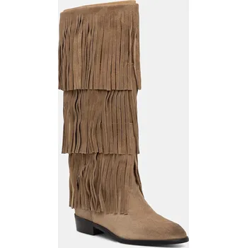 Dámské kozačky Kozačky Steve Madden Spur dámské, béžová barva, na plochém podpatku, 11003916 11003916.482 80X, EUR 37
