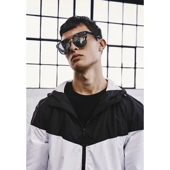 Pánská větrovka Pánská sportovní bunda 2-Tone Tech Windrunner Urban Classics černá | bílá | šedá 1752392