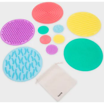 Hračka pro nejmenší TickiT - SiliShapes®: senzorické kruhy