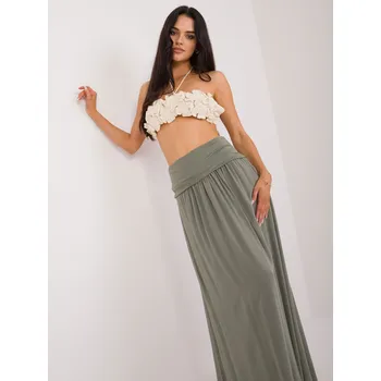 Dámská sukně Khaki rozšířená sukně Clarence OCH BELLA Och Bella šedá 2837994