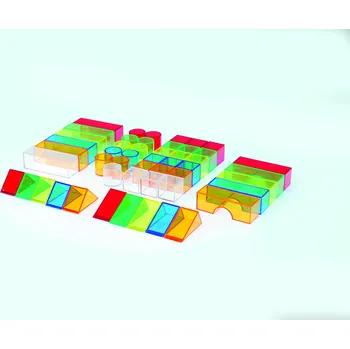 ostatní stavebnice TickiT - Průsvitné barevné kostky (50 ks)