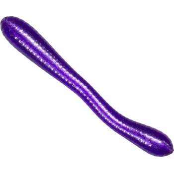 Rybářský háček 10ks - Gumová nástraha Revol Baits Leech 70mm Krevetka Fialová Perleť