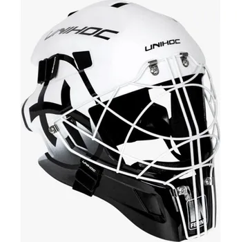 Florbalová maska Unihoc Inferno 66 cat-eye SR - bílá/černá + DÁREK + Doprava ZDARMA