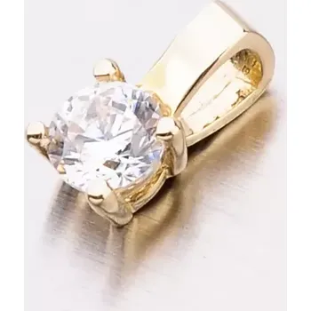 Přívěsek Dámský přívěsek žluté zlato 585 zirkon 53DZ-8010Z-ZIR