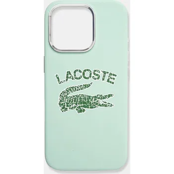 Pouzdro na mobilní telefon Obal na telefon Lacoste iPhone 16 Pro 6.3 LCHMP16LUCRA tyrkysová 60E, vel. ONE SIZE