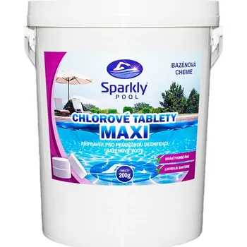 Sparkly POOL Chlorové tablety do bazénu MAXI 25 kg