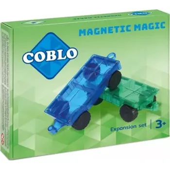 ostatní stavebnice COBLO - Magnetická stavebnice podvozek pro auta - 2ks (Classic)