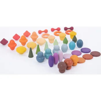 Dřevěná hračka TickiT - Dřevěné poklady (základní sada)