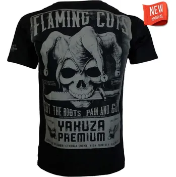 Yakuza Premium Pánské tričko Flaming Cuts, Los Angeles 3916 - černé - 3916_BLK Velikosti: M