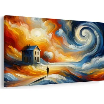 Obraz Dovido Obraz osamělý dům v bouři