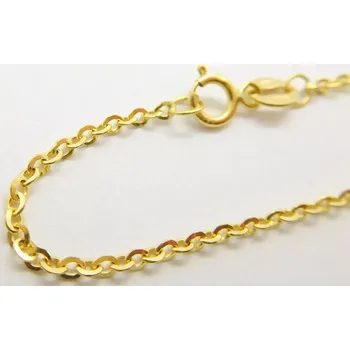 Náramek Klenoty Budín Dámský zlatý pevný náramek ze žlutého zlata ANKER 585/1,12gr 19cm HK7124 (Klenoty Budín Dámský zlatý pevný náramek ze žlutého zlata ANKER 585/1,12gr 19cm HK7124)