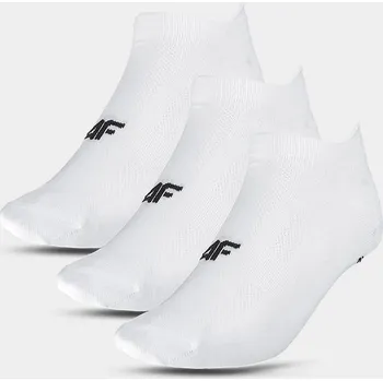 Dámské ponožky Dámské tréninkové ponožky 3 páry bílé 4FWMM00UFS 4F bílá 2708570