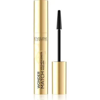 Řasenka Eveline Cosmetics Wonder Match řasenka pro objem a zahuštění řas odstín Black 7 ml