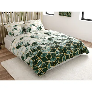 Povlečení Povlečení z mikrovlákna ATHENA zelené Rozměr povlečení: 70 x 90 cm | 140 x 220 cm, 140x200 / 70x90 cm, 140x220 / 70x90 cm, 200x220 + 2 polštáře 70x90 cm