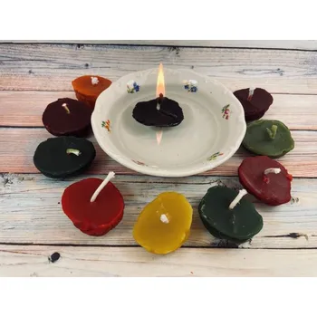 Svíčka Svíčka ze včelího vosku ořech Bez balení zelené