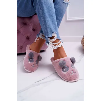 Dámské pantofle Boto Dámské pantofle s Kožešinou Panda Tmavě Růžové Fimeo Boto růžová 1440981