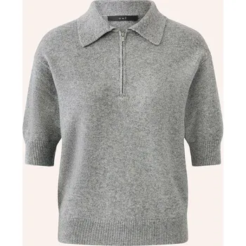 Dámský svetr Oui Dámská Úpletová Polokošile, šedá, 38