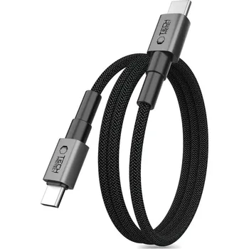 Datový kabel TECH-PROTECT ULTRABOOST DNA MAGTWIST TYPE-C CABLE PD 100W / 5A 100CM IRON GREY