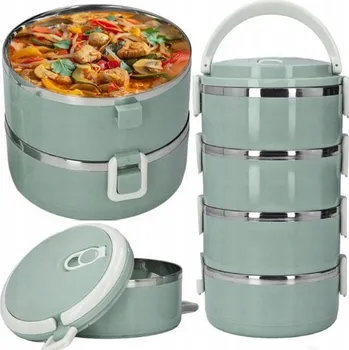 Termoska Termoska na jídlo Lunchbox 2,8L vícebarevný s uzamykatelným víkem a miskou