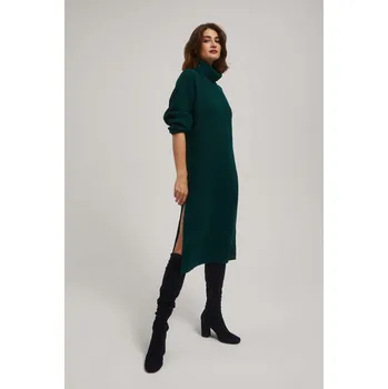 Dámské šaty Rolákové svetrové šaty Moodo černá | zelená 2513403