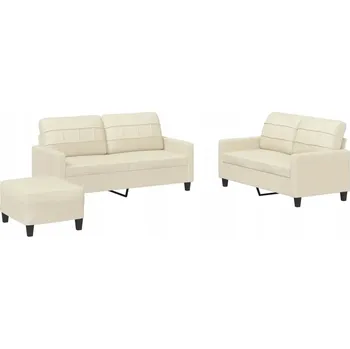 Pohovka Krémová dvoumístná pohovka 138x77x80 cm