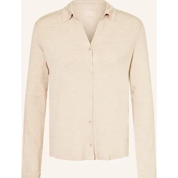 Dámská košile Majestic Filatures Dámská Košilová Halenka Z Žerzeje, béžová, 36