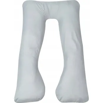 Polštář Polštář U, šedý, 90x145 cm, mikrovlákno, PP