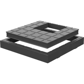 kanalizační vpusť MIDAS ND-Sada – víko svodu + vložka svodu – hranaté LSS 110, 125, (1+1 ks)