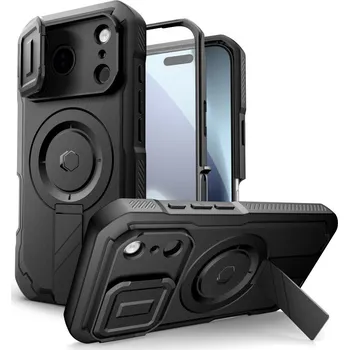 Pouzdro na mobilní telefon KRYT TECH-PROTECT KEVLAR MAGSAFE IPHONE 17 PRO BLACK