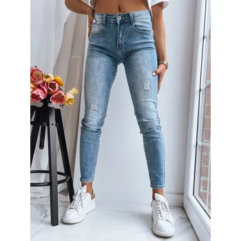 Dámské džíny Dámské džíny s vysokým pásem MOVE ON Barva modrá DSTREET DStreet modrá | šedá | světle modrá 2224737