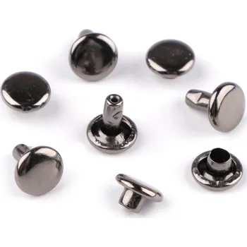 Duté nýty Ø8 mm oboustranné, malé, 4 nikl černý