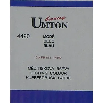Olejová barva Měditisková barva Umton 130ml – modř (Měditisková barva Umton 130ml – modř)