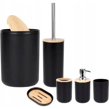 Dávkovač mýdla Koupelnové DOPLŇKY kelímek kartáč na WC odpadkový koš dávkovač mýdla podložka