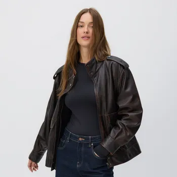 Dámské tričko Reserved - Hladký dlouhý rukáv - černý - 3379P-99X - 3379P-99X-XL-2