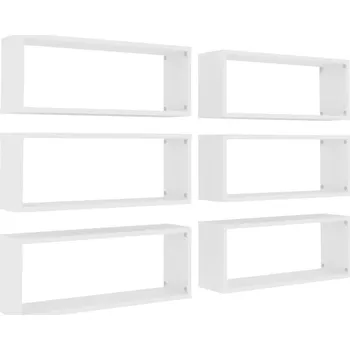 police Dekorativní nástěnné police bílé 60x15x23 cm