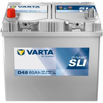 Auto-moto baterie autobaterie VARTA Dynamic SLI Asia 60Ah 12V 540A 232x173x225 LEVÁ